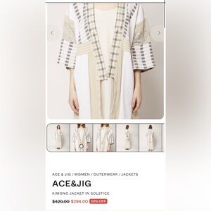 Ace & Jig Kimono Jacket in Solstice~ RARE